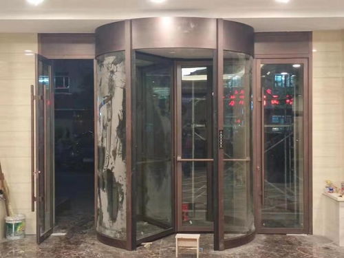 兰州厂家定做不锈钢两翼旋转门与工业门 品质与定制之选